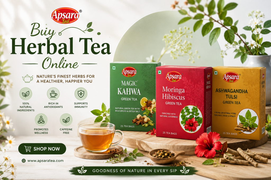 Buy Herbal Tea Online – Premium Natural Herbal Tea Collection by Apsara Tea