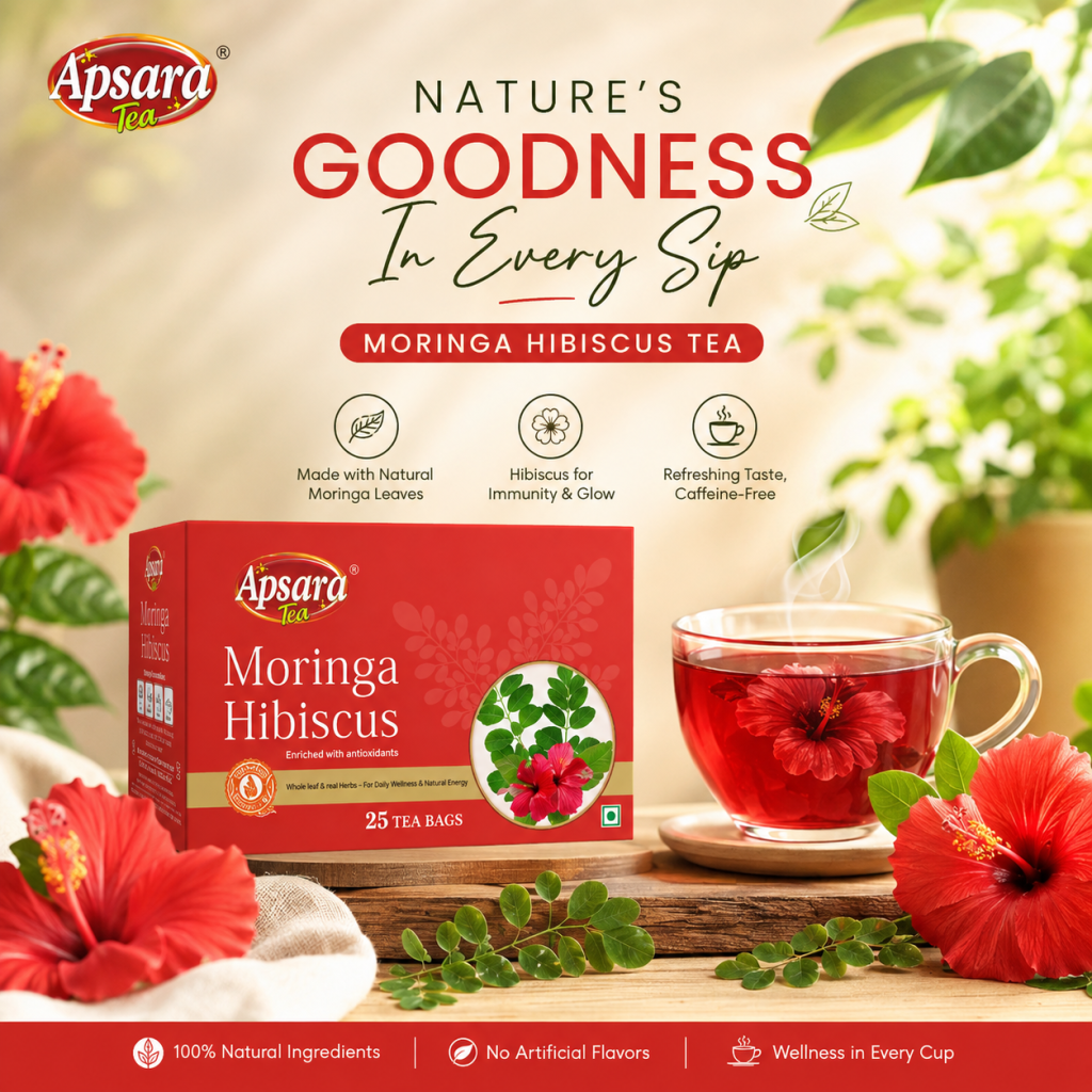 Moringa Hibiscus Green Tea – Natural Herbal Tea Blend